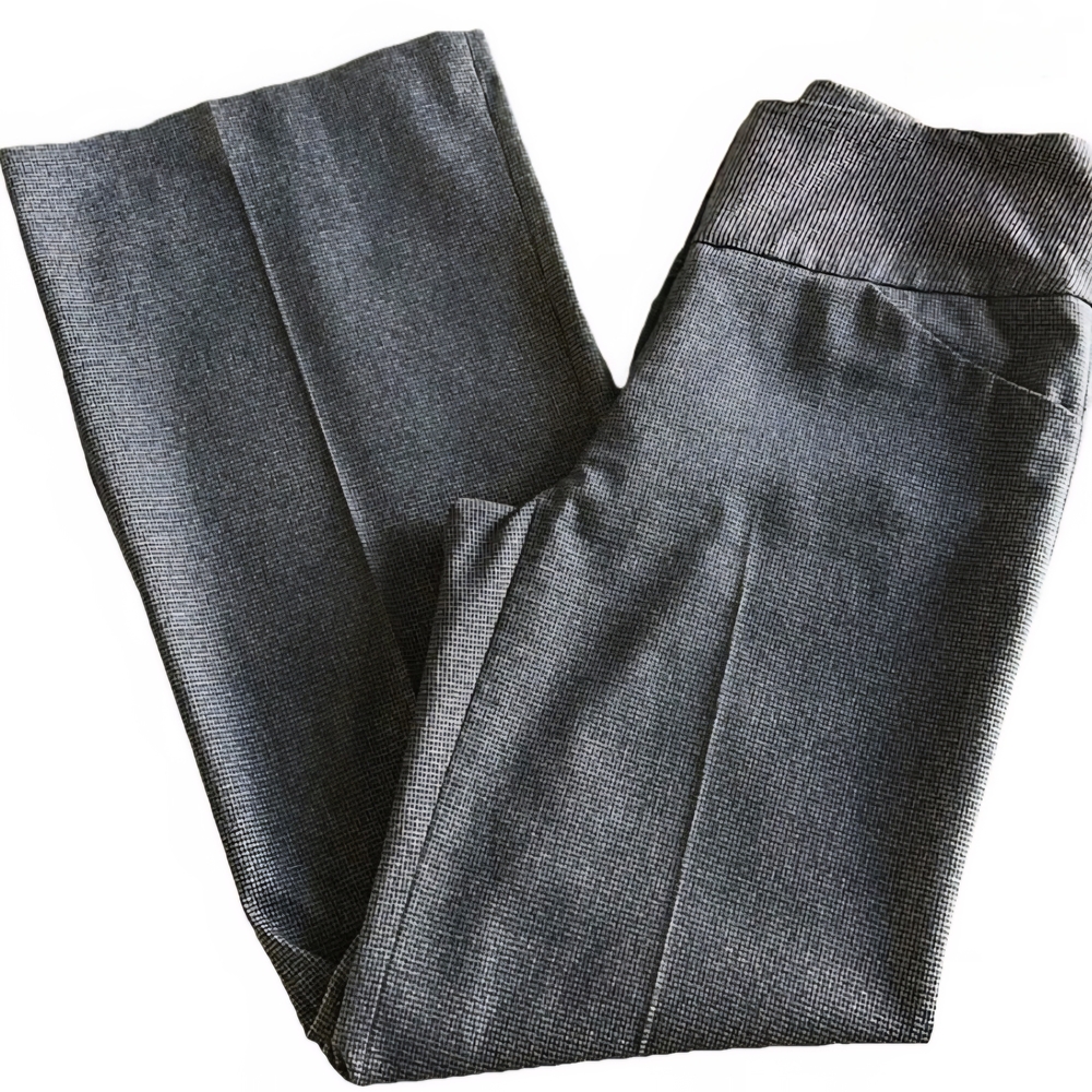 Gray Textured Pants